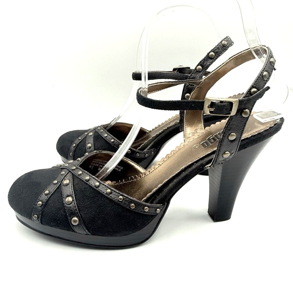 Vintage Bongo Women's Heels Retro Y2K Goth Glam Rocker‎ Chic Size 8.5
